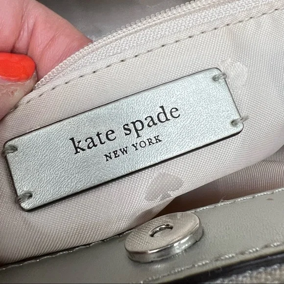 Kate Spade Evangelie Larchmont Ave Breezy Floral Leather Satchel Crossbody Bag - Picture 4 of 16